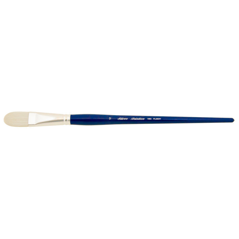 Bristlon Brush, Filbert, Long Handle, Size 12