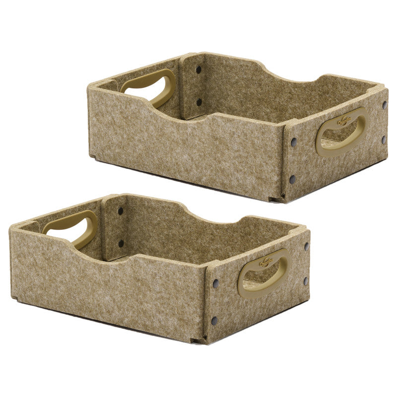 Moss Stubby Softouch Storage Bins, Set of 2