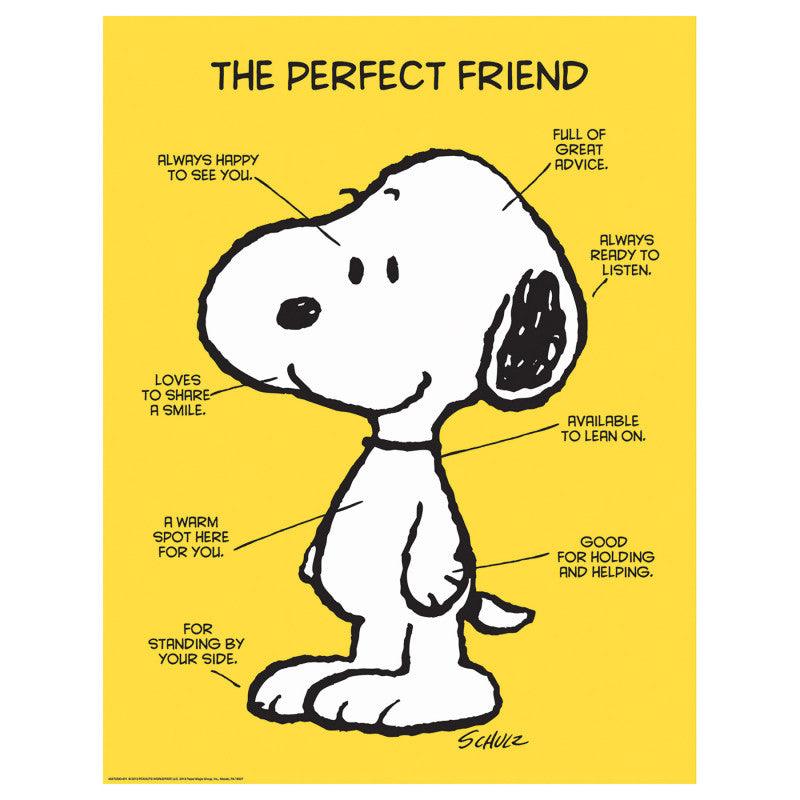 PeanutsÂ® The Perfect Friend Poster, 17" x 22"