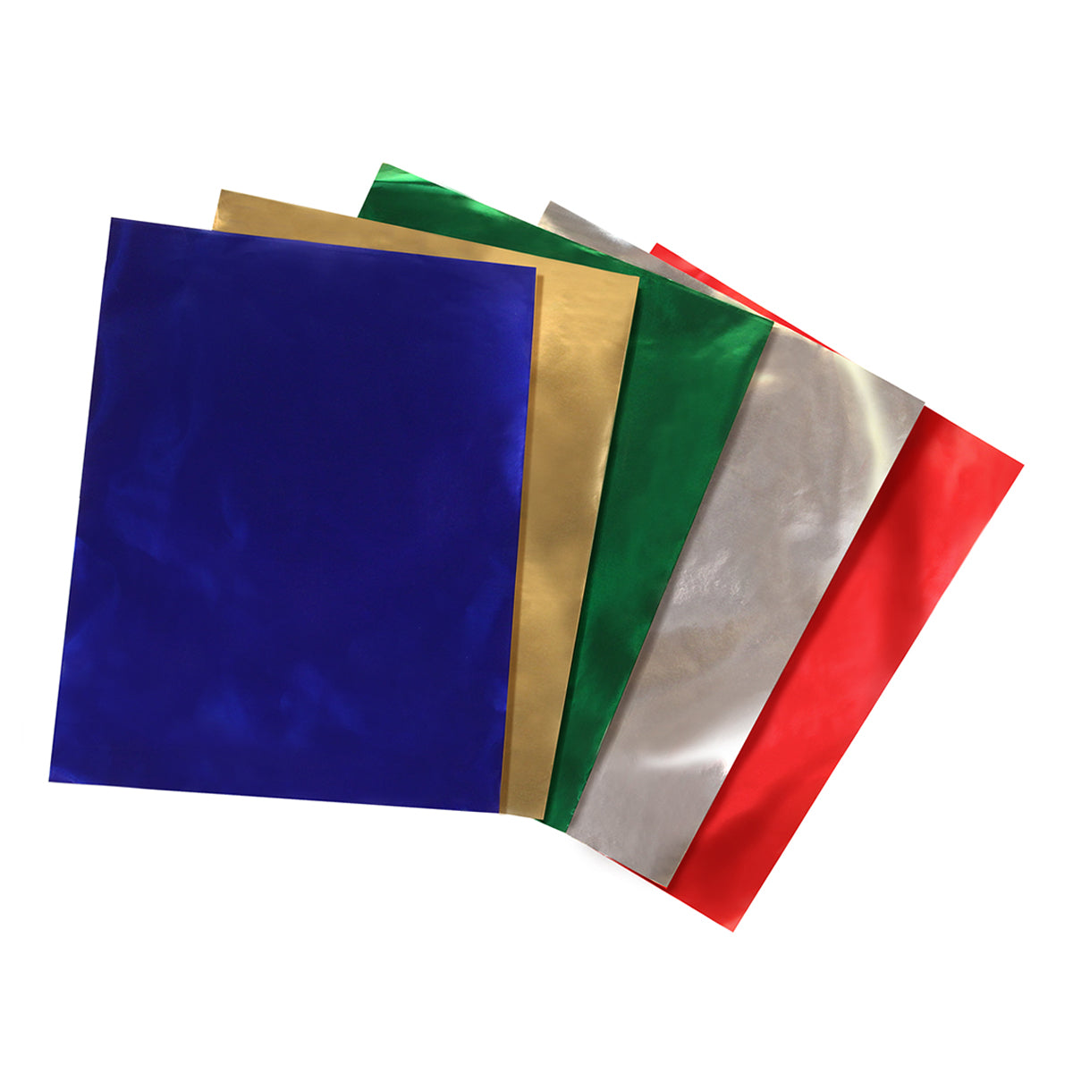 Hygloss Metallic Foil Paper 10 in. x 13 in. pack of 40 Assorted Colors