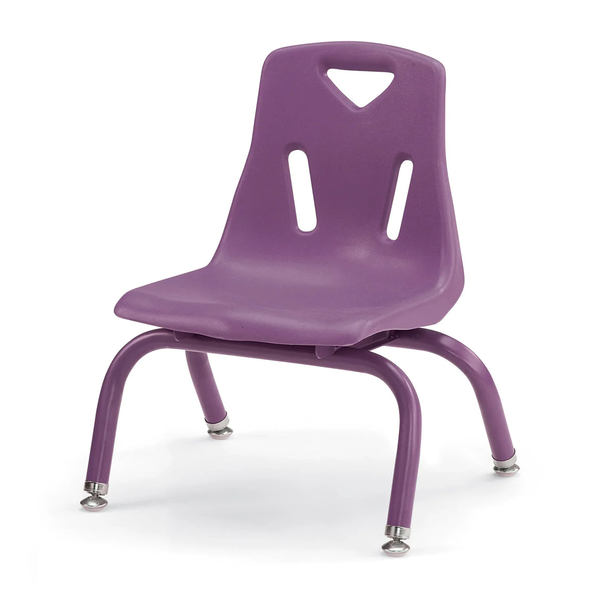 Berries® Stacking Chair with Powder-Coated Legs - 8" Ht - Purple