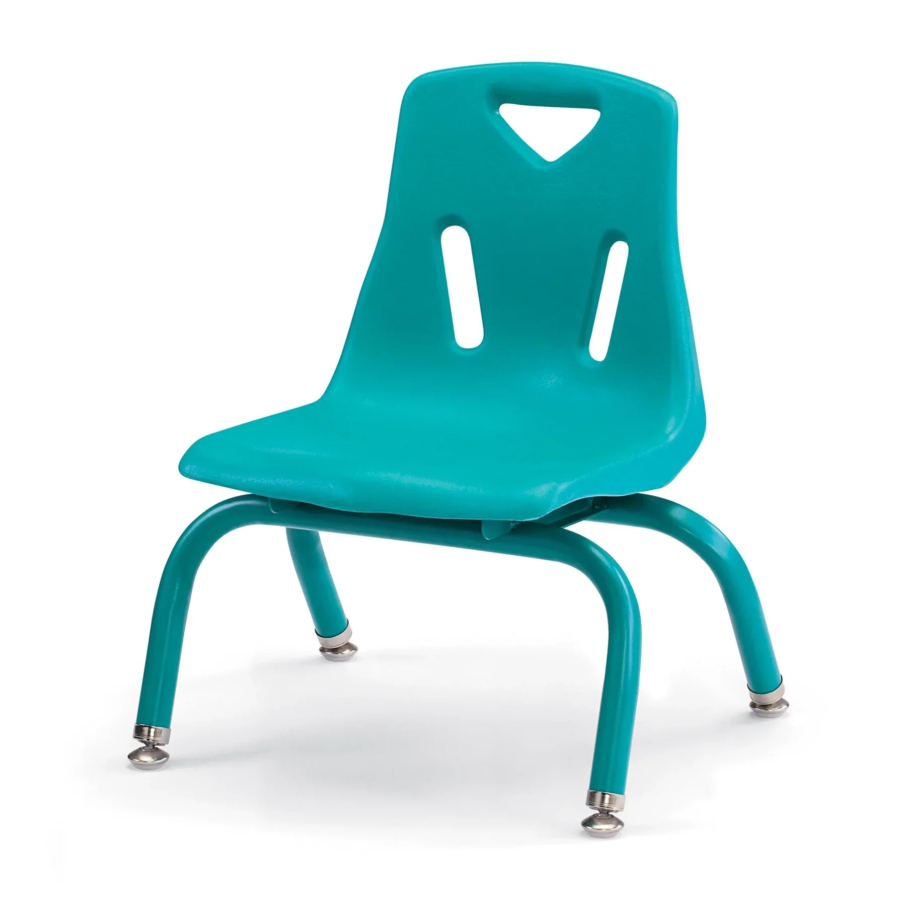 Berries® Stacking Chair with Powder-Coated Legs - 8" Ht - Teal