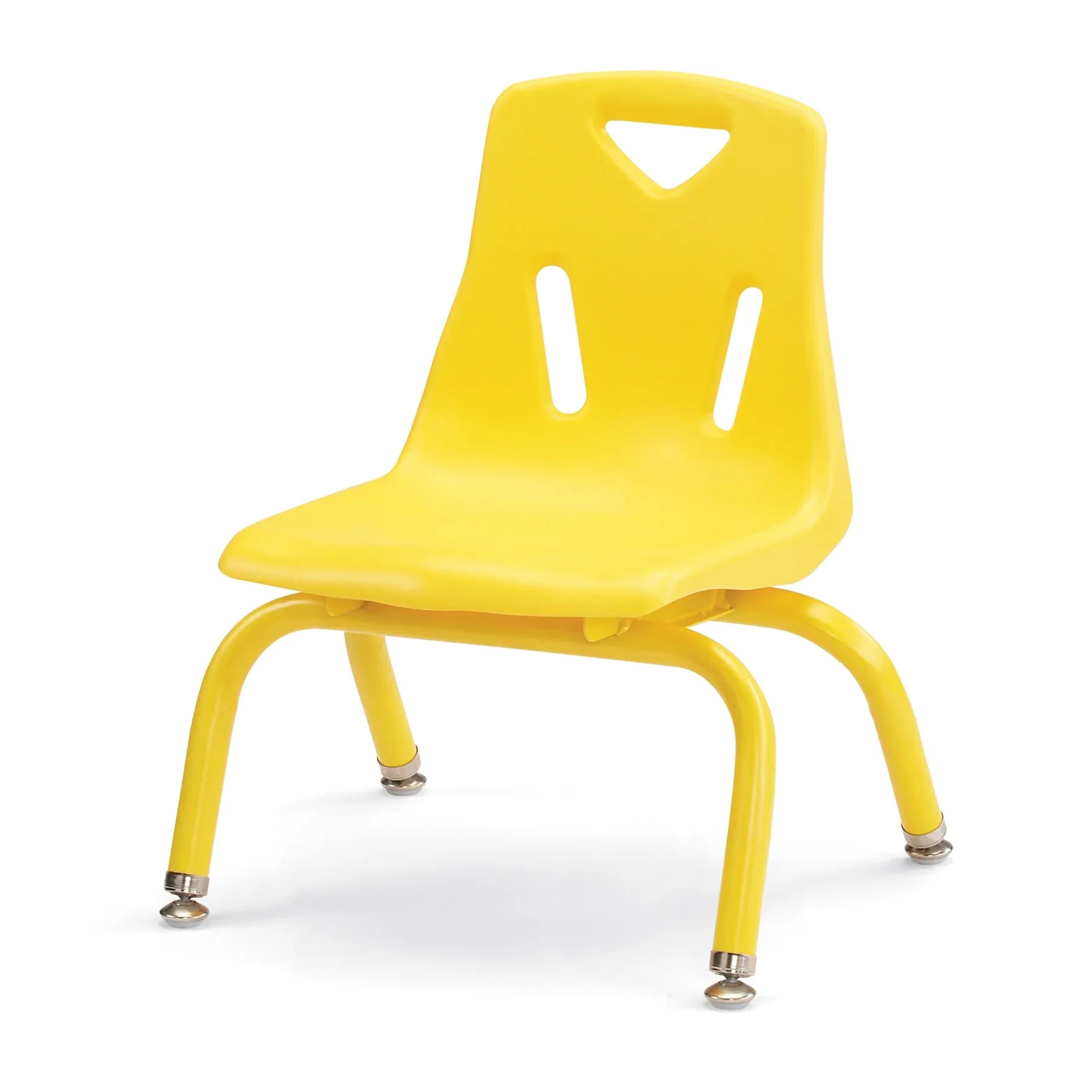 Berries® Stacking Chair with Powder-Coated Legs - 8" Ht - Yellow