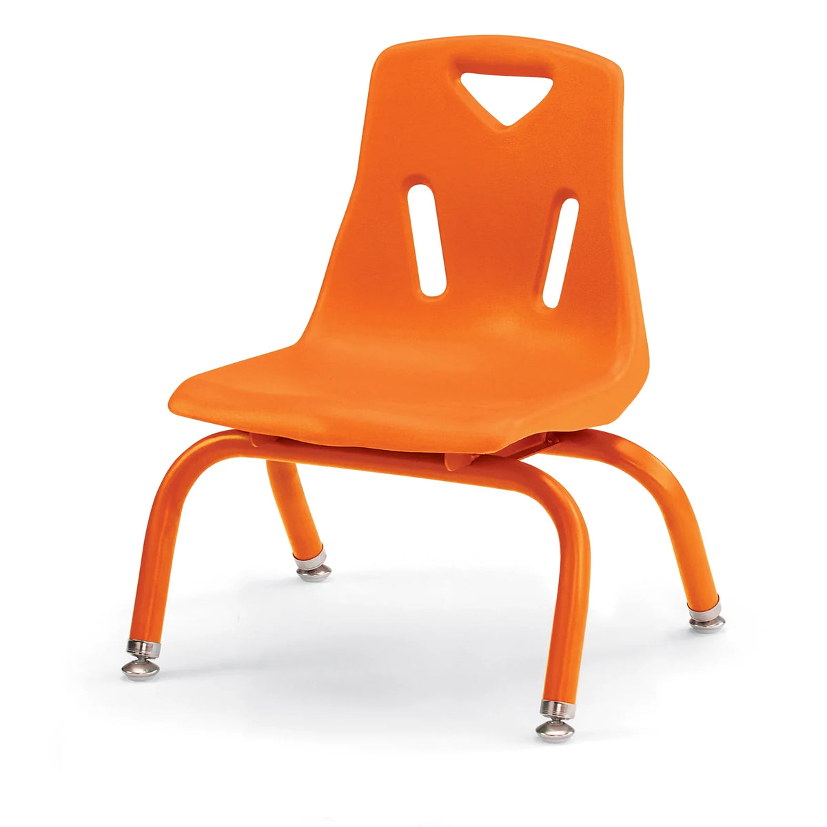 Berries® Stacking Chair with Powder-Coated Legs - 8" Ht - Orange