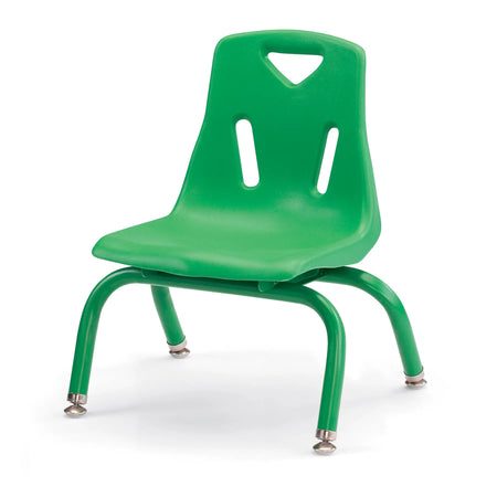 Berries® Stacking Chair with Powder-Coated Legs - 8" Ht - Green