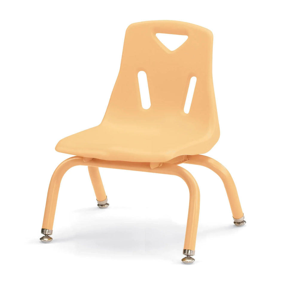 Berries® Stacking Chair with Powder-Coated Legs - 8" Ht - Camel