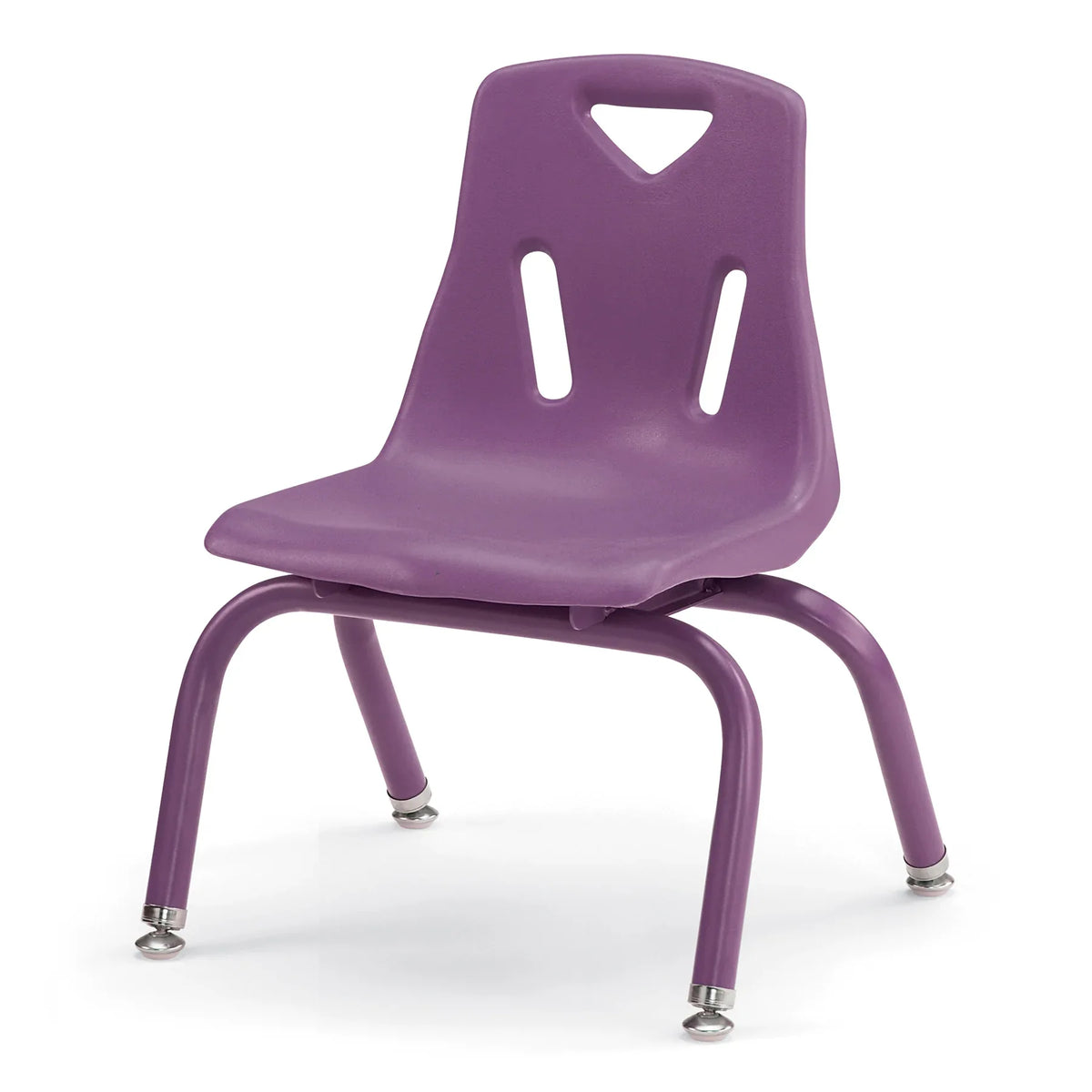 Berries® Stacking Chair with Powder-Coated Legs - 10" Ht - Purple