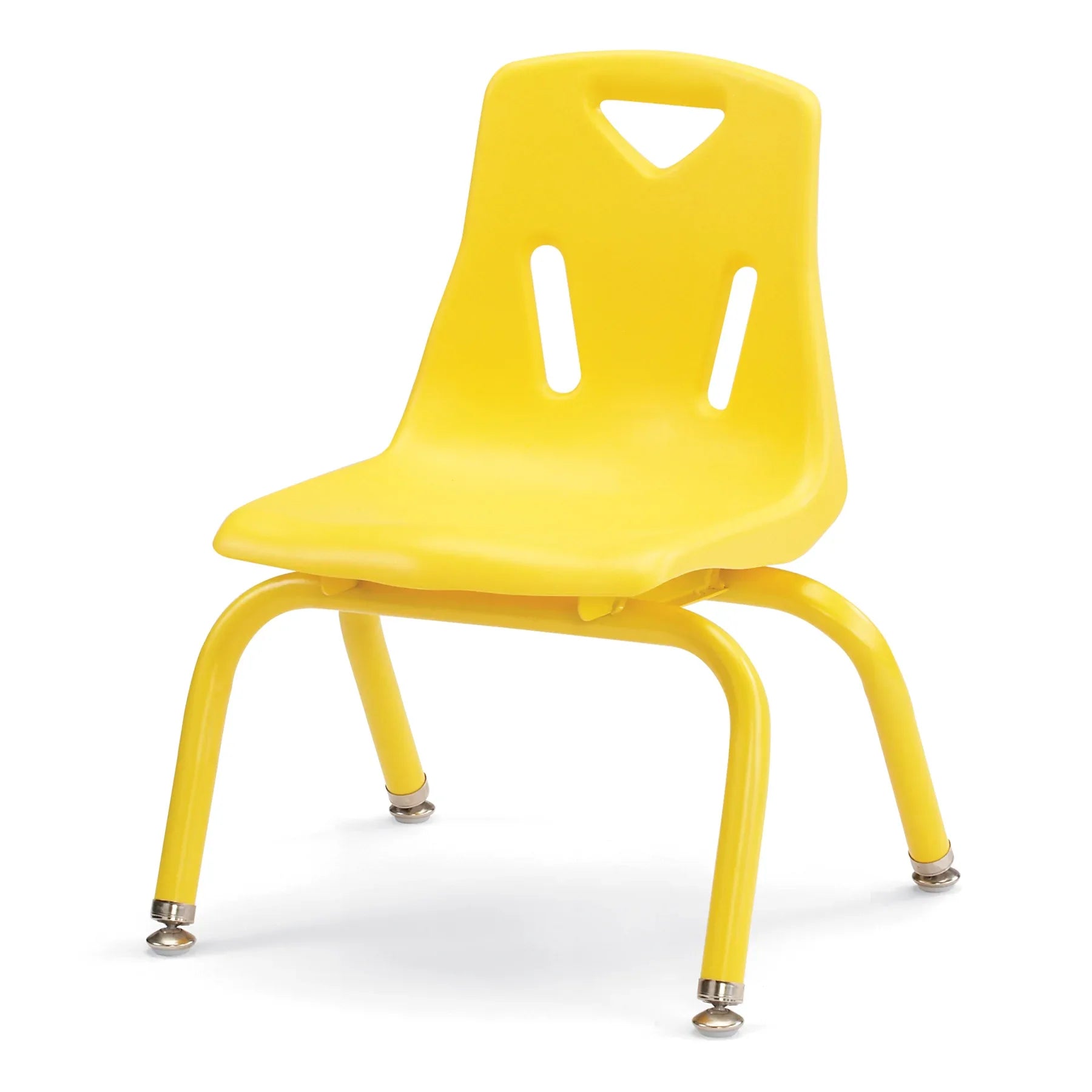 Berries® Stacking Chair with Powder-Coated Legs - 10" Ht - Yellow