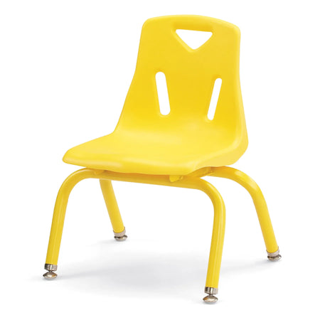 Berries® Stacking Chair with Powder-Coated Legs - 10" Ht - Yellow