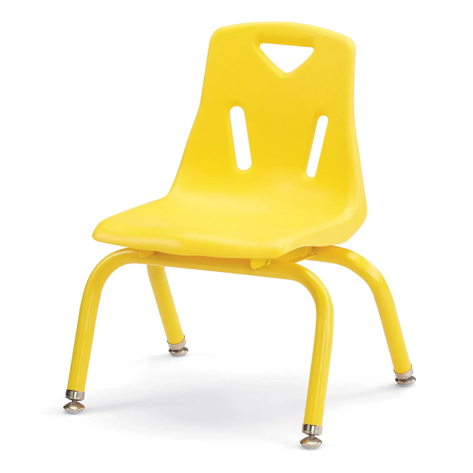 Berries® Stacking Chair with Powder-Coated Legs - 10" Ht - Yellow