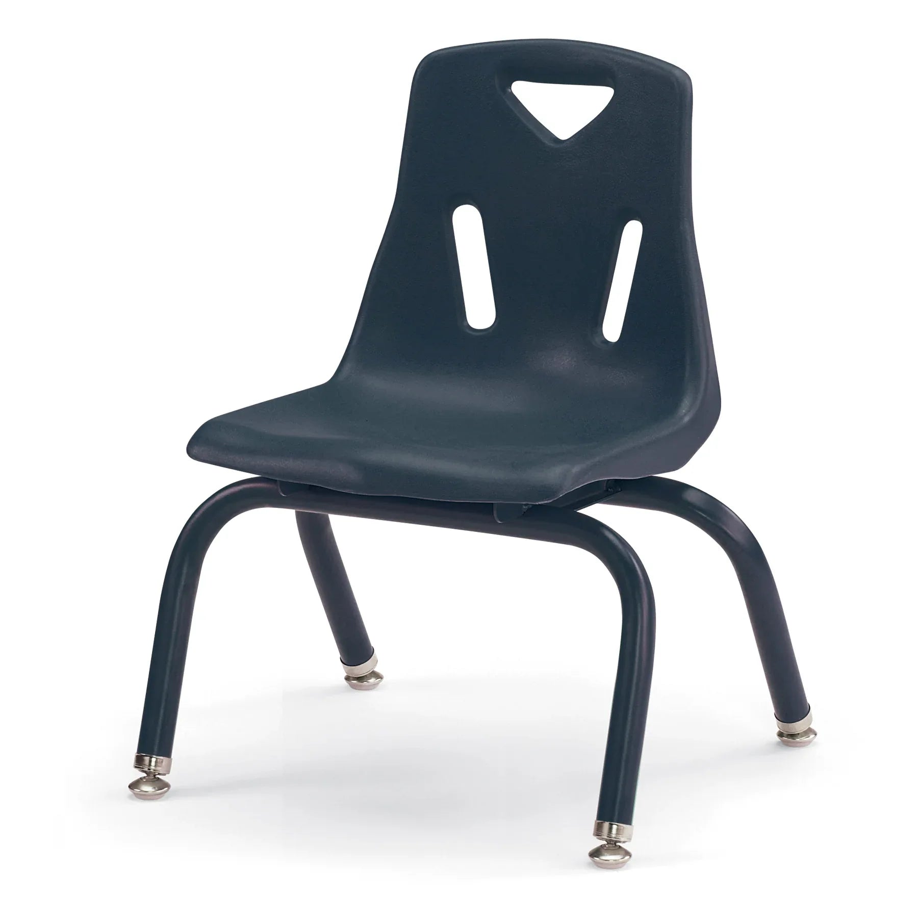 Berries® Stacking Chair with Powder-Coated Legs - 10" Ht - Navy