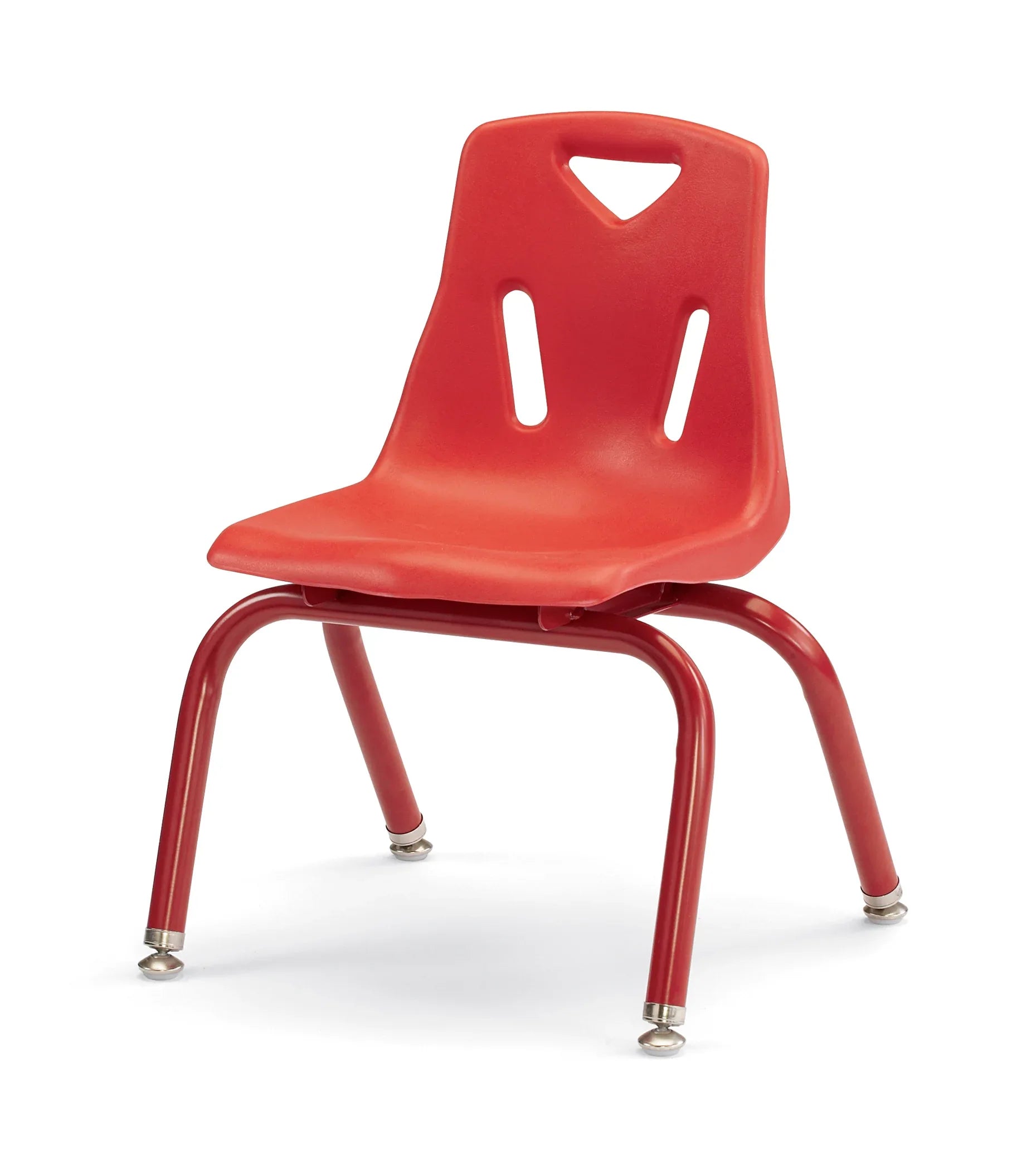 Berries® Stacking Chair with Powder-Coated Legs - 12" Ht - Red