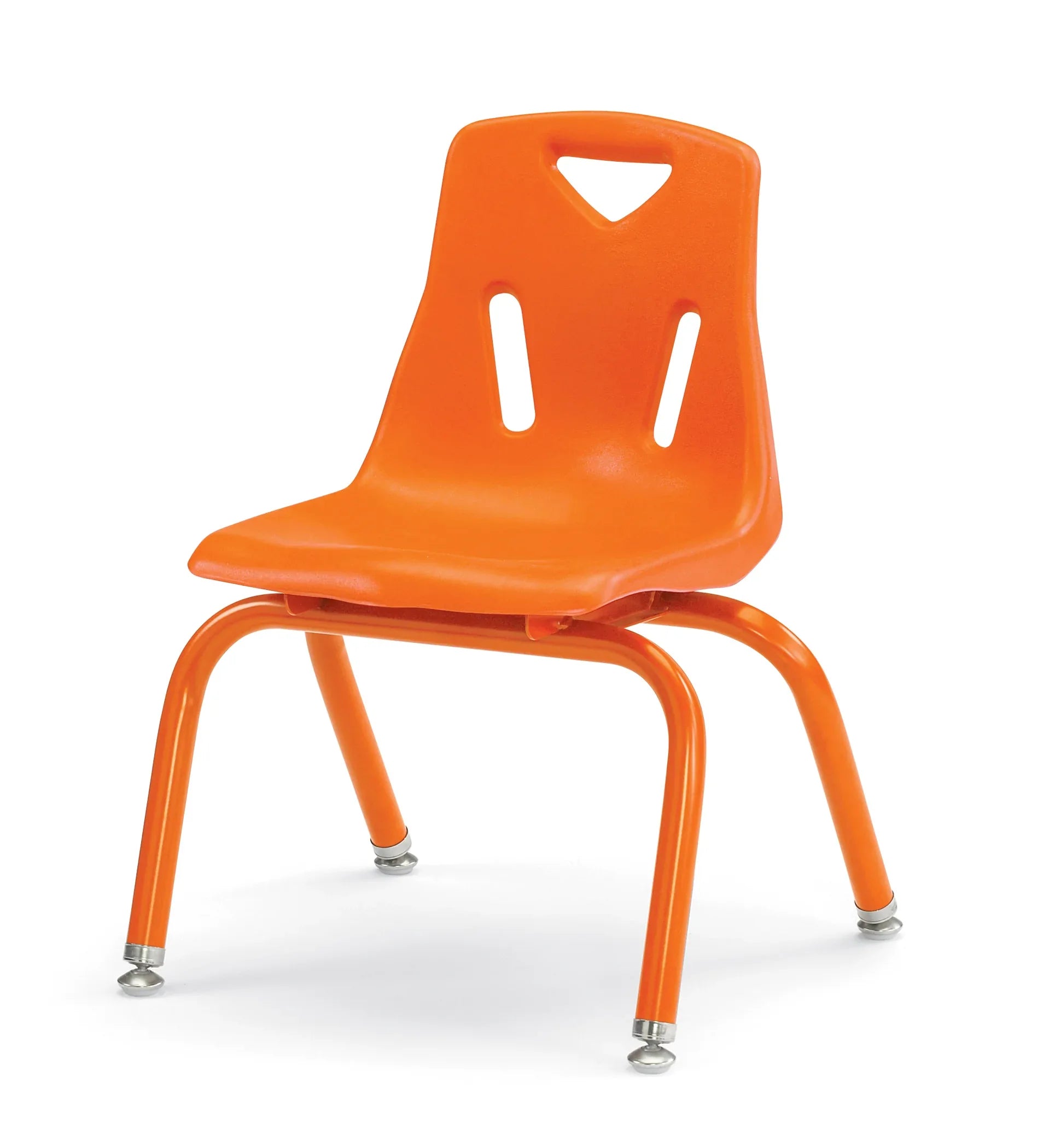 Berries® Stacking Chair with Powder-Coated Legs - 12" Ht - Orange