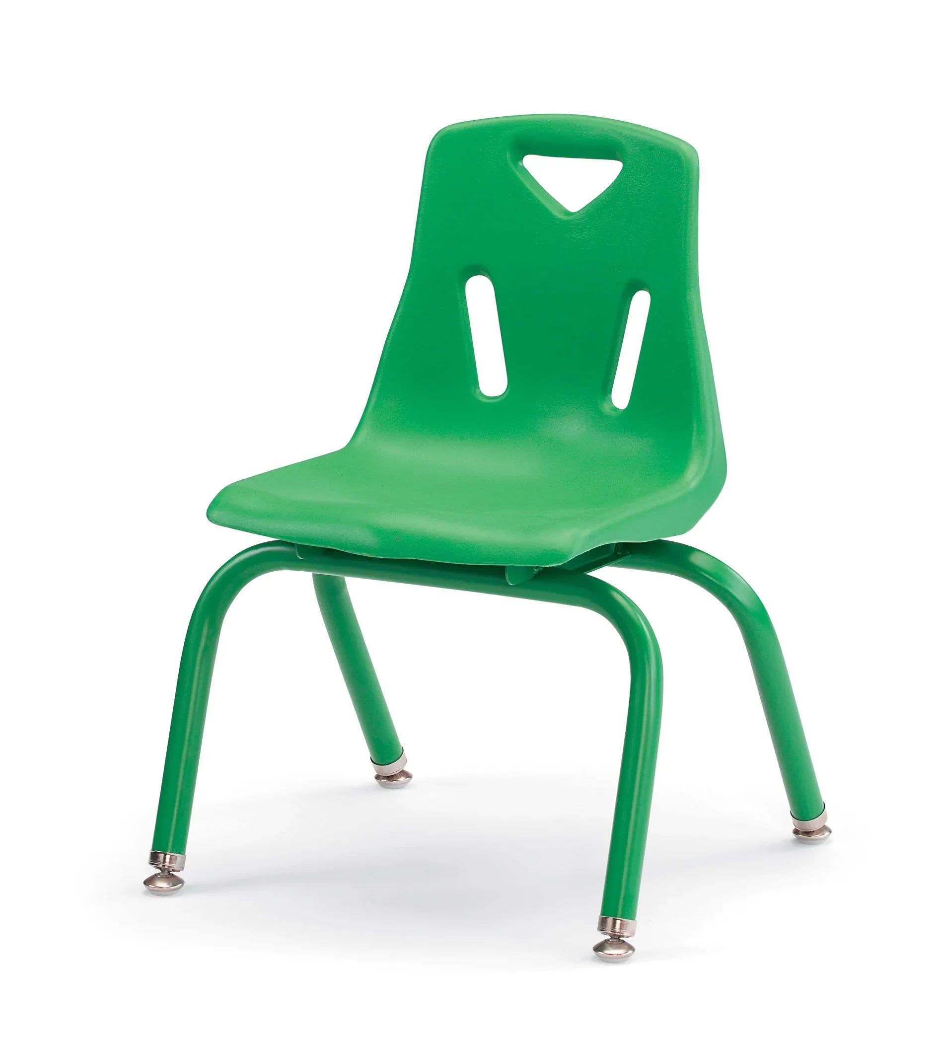 Berries® Stacking Chair with Powder-Coated Legs - 12" Ht - Green