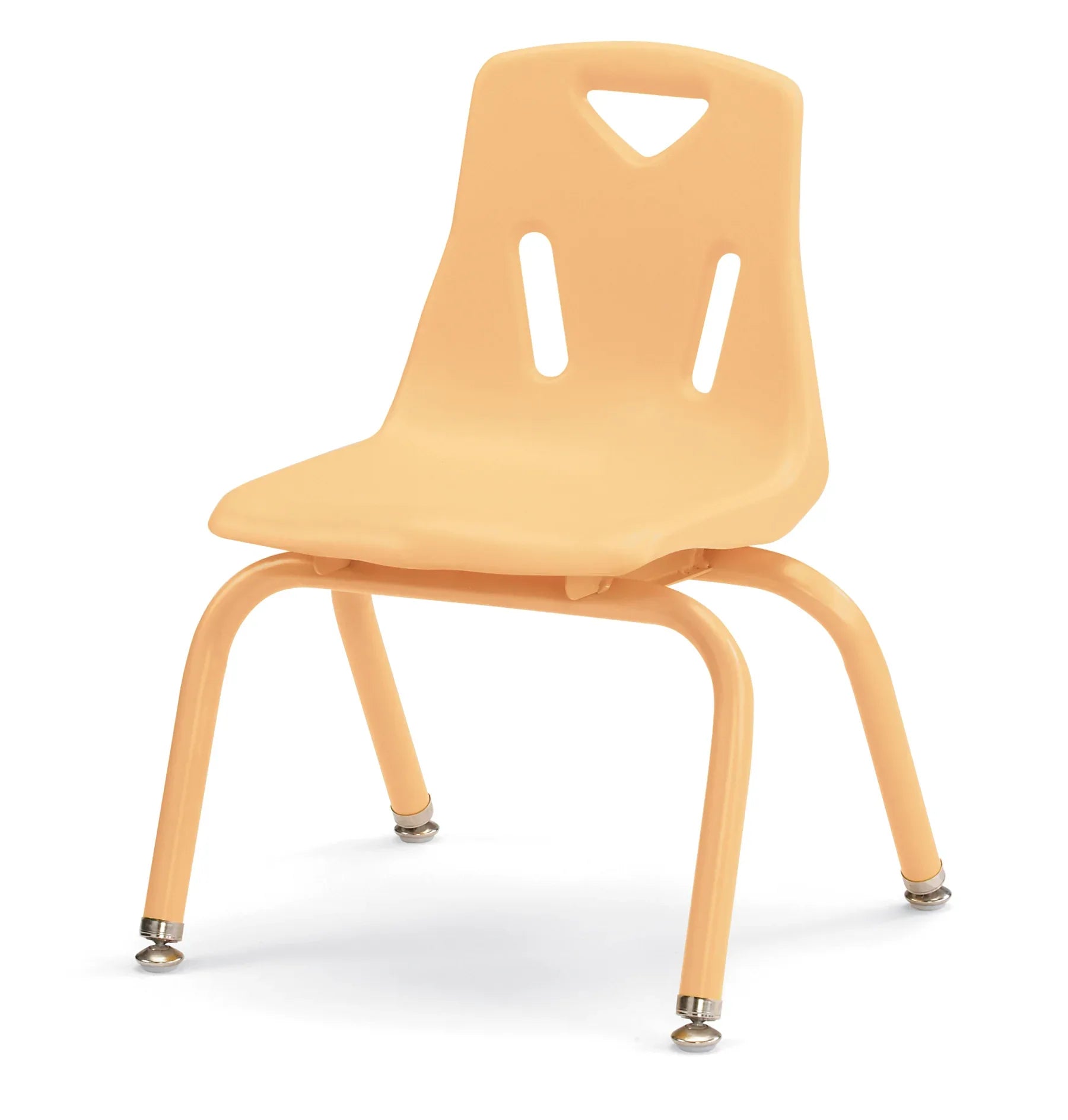 Berries® Stacking Chair with Powder-Coated Legs - 12" Ht - Camel