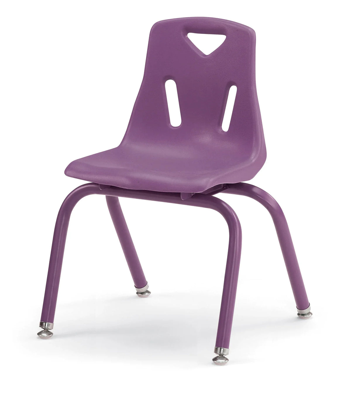 Berries® Stacking Chair with Powder-Coated Legs - 14" Ht - Purple
