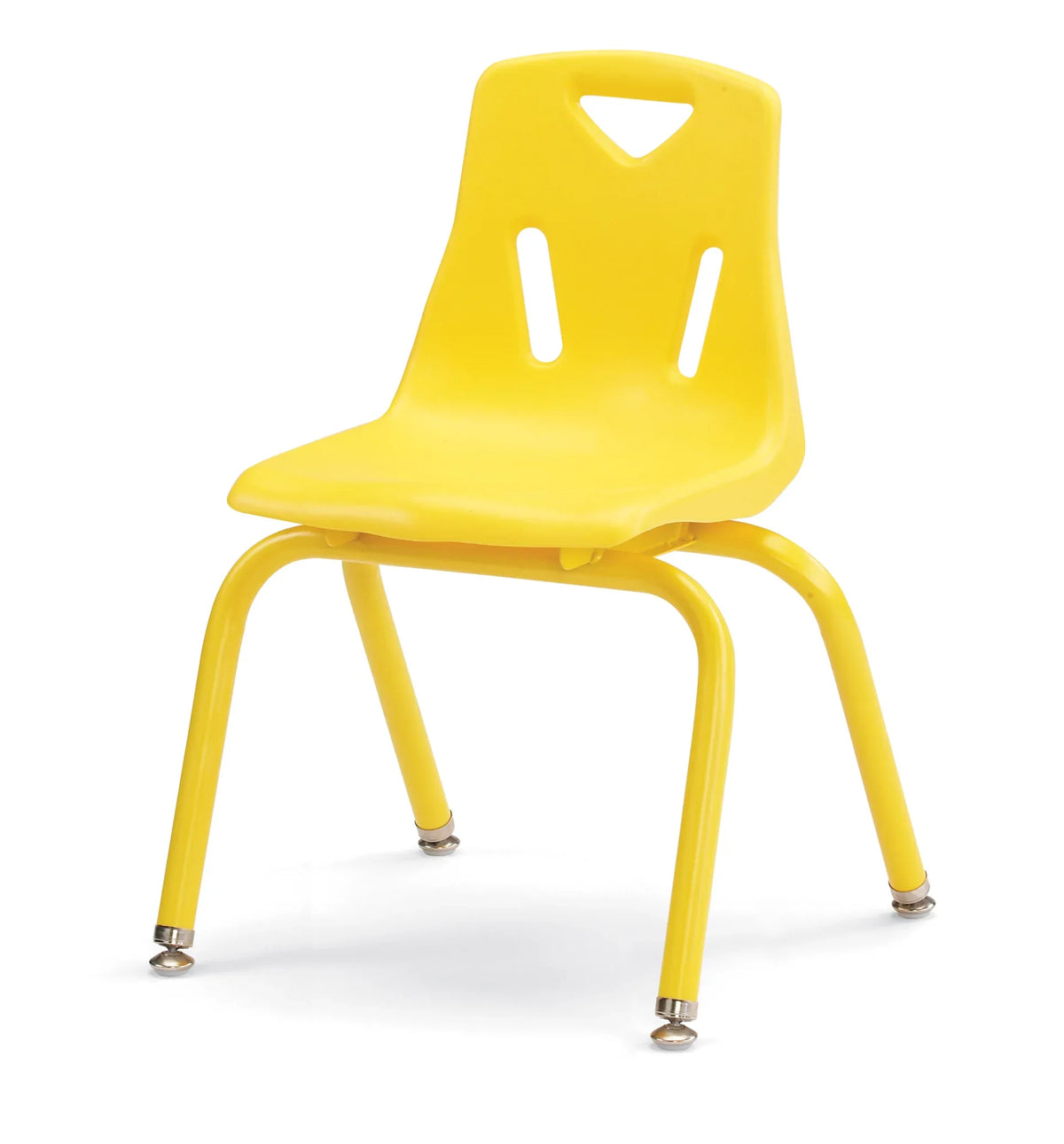 Berries® Stacking Chair with Powder-Coated Legs - 14" Ht - Yellow