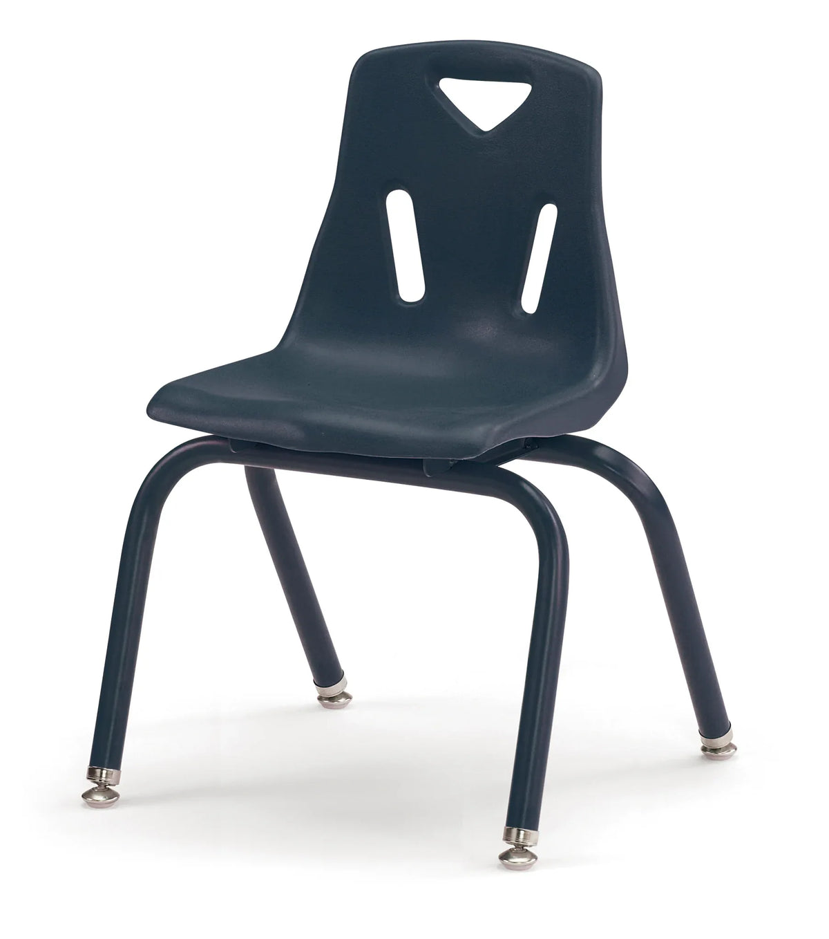 Berries® Stacking Chair with Powder-Coated Legs - 14" Ht - Navy