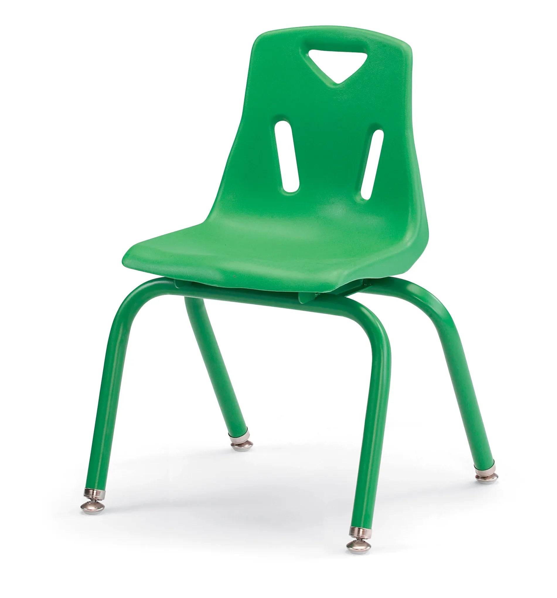 Berries® Stacking Chair with Powder-Coated Legs - 14" Ht - Green