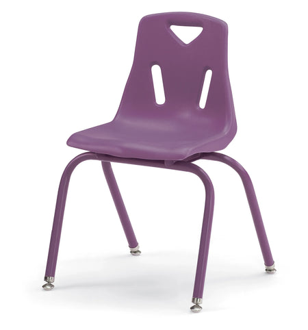 Berries® Stacking Chair with Powder-Coated Legs - 16" Ht - Purple