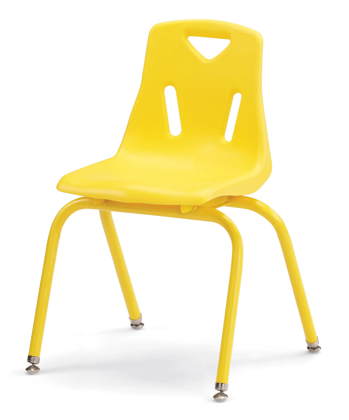 Berries® Stacking Chair with Powder-Coated Legs - 16" Ht - Yellow