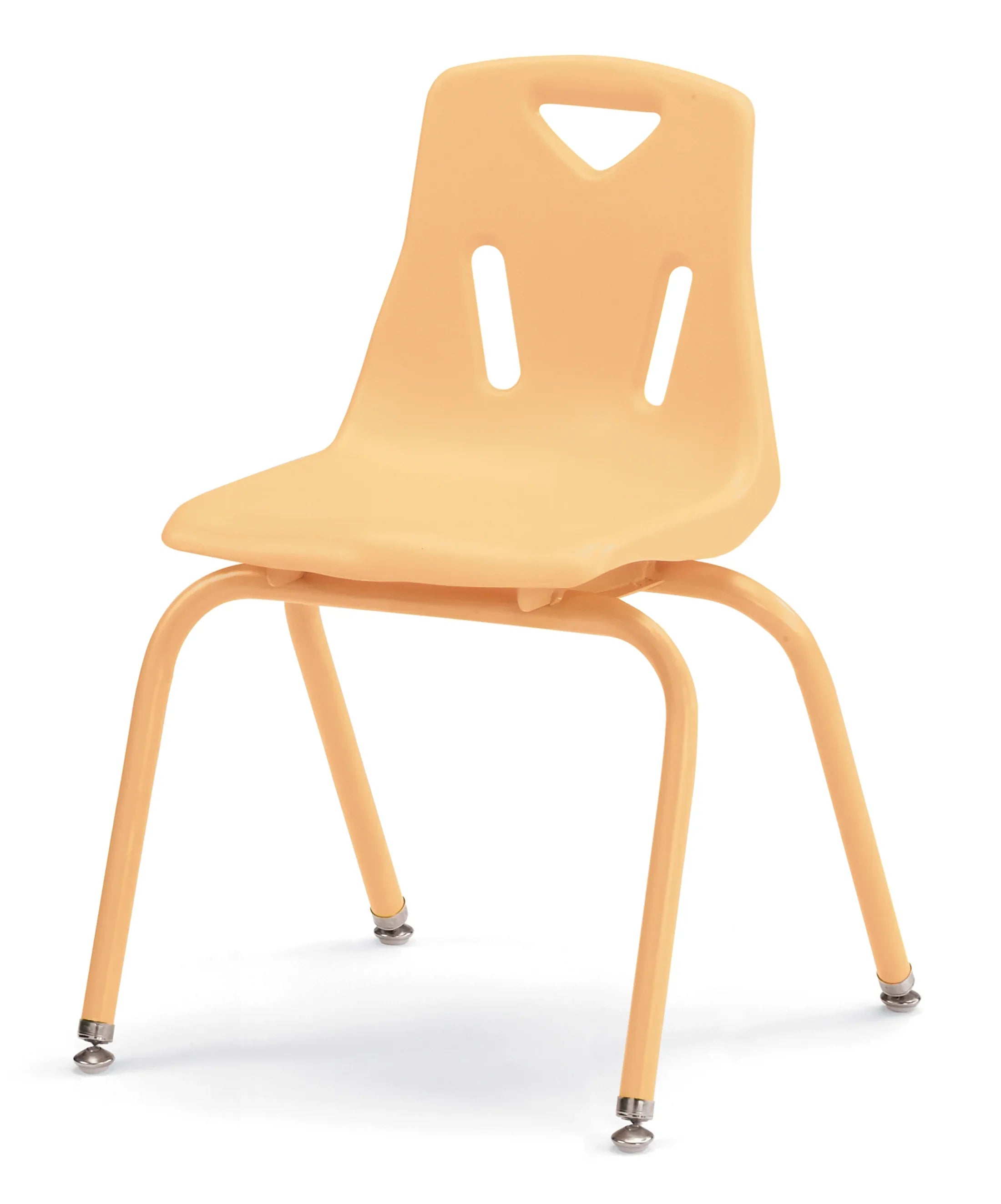 Berries® Stacking Chair with Powder-Coated Legs - 16" Ht - Camel