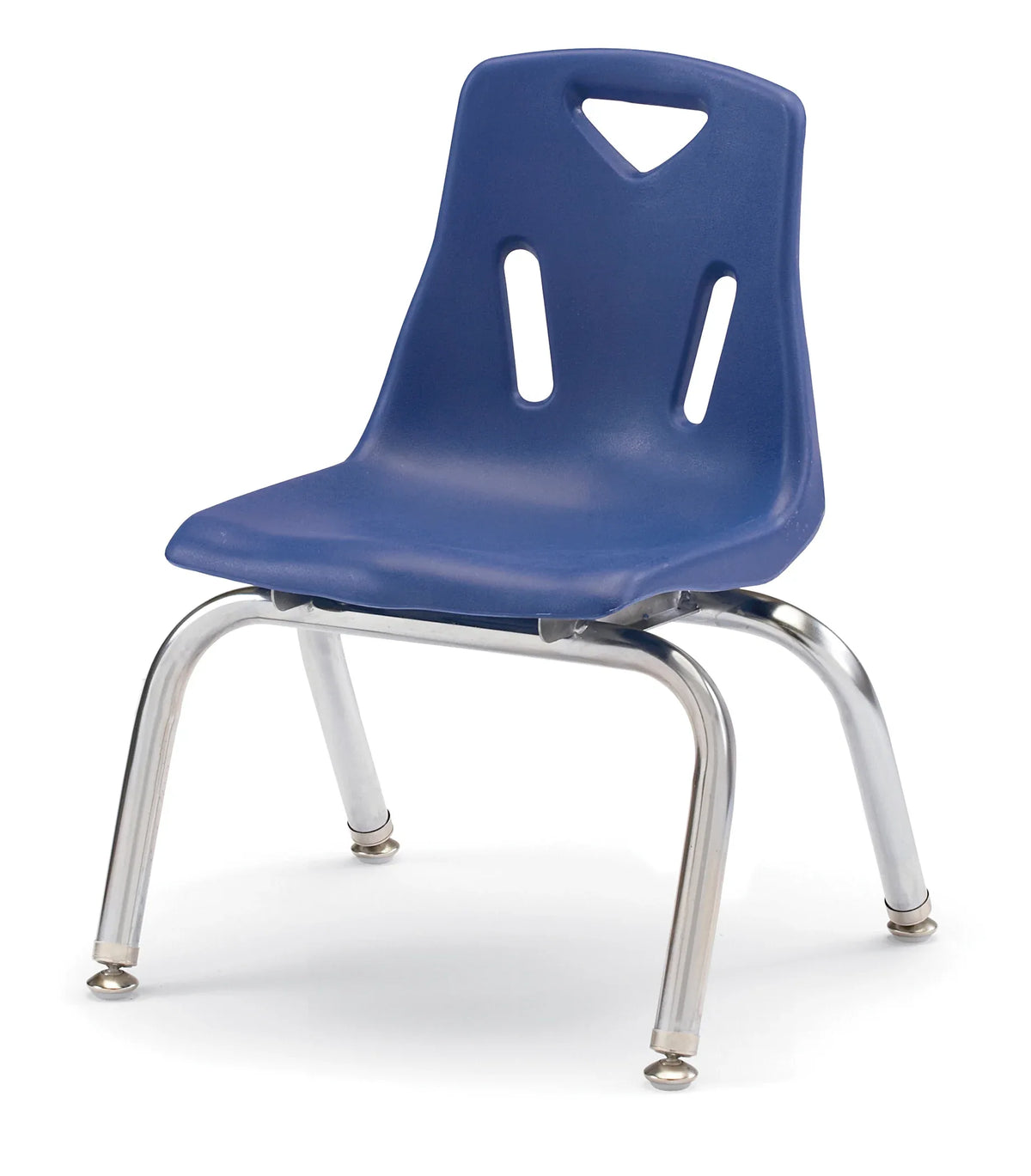 Berries® Stacking Chair with Chrome-Plated Legs - 10" Ht - Blue