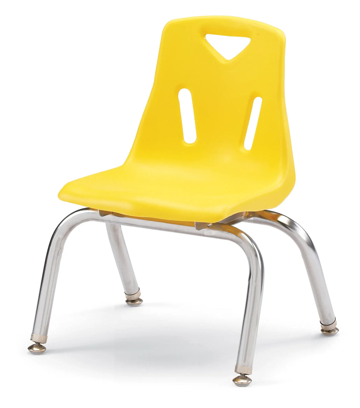 Berries® Stacking Chair with Chrome-Plated Legs - 10" Ht - Yellow