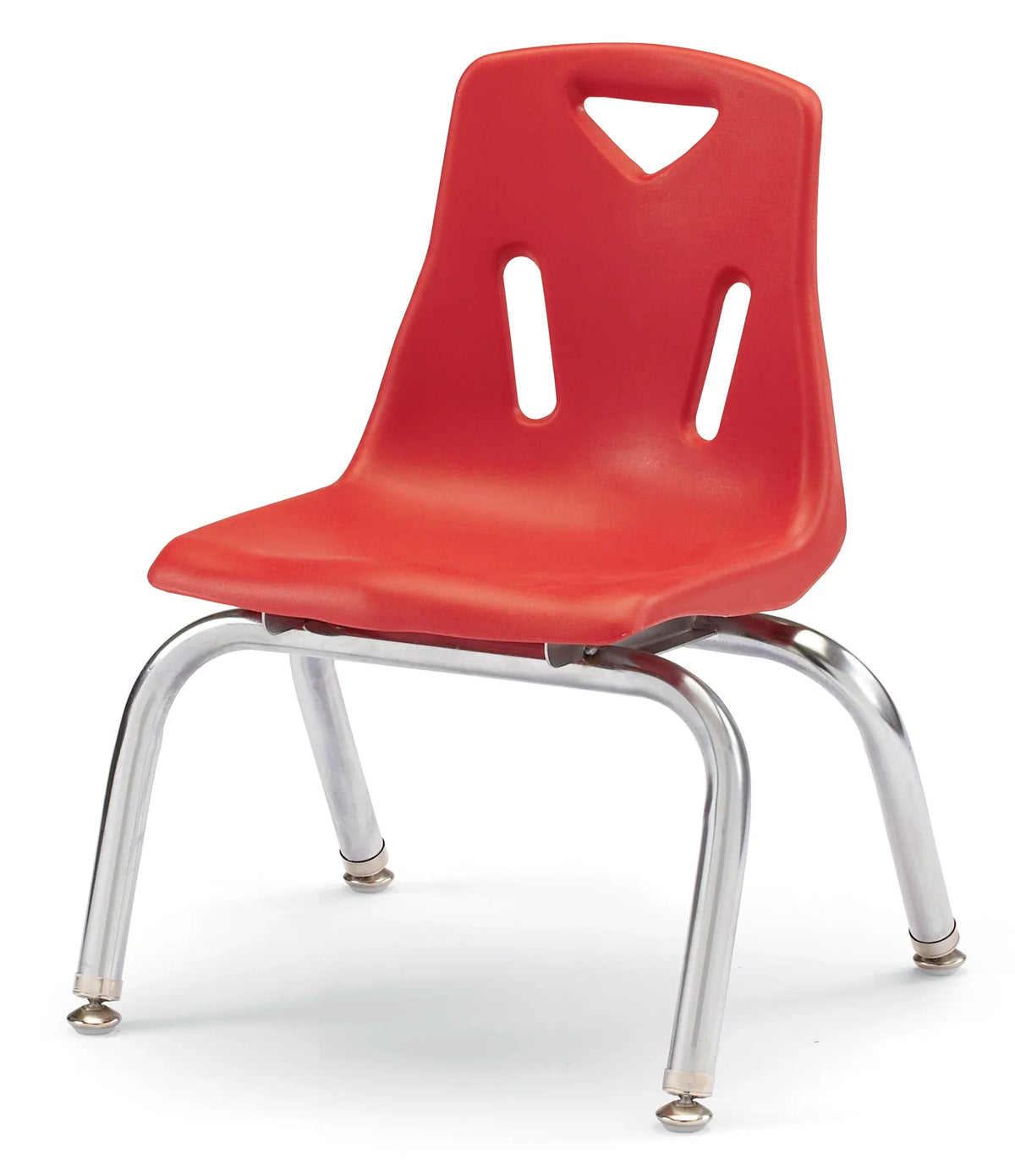 Berries® Stacking Chair with Chrome-Plated Legs - 10" Ht - Red