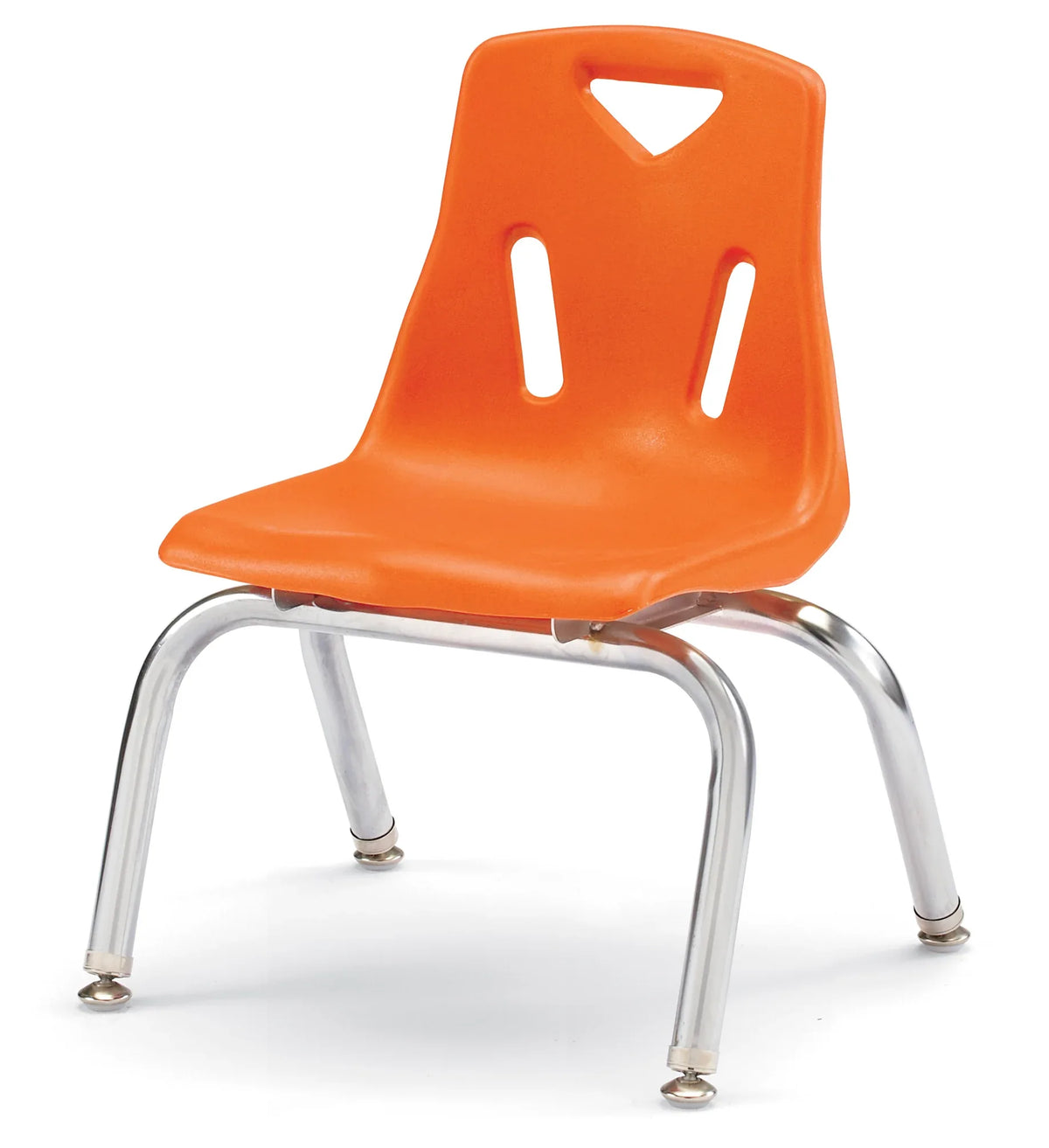 Berries® Stacking Chair with Chrome-Plated Legs - 10" Ht - Orange