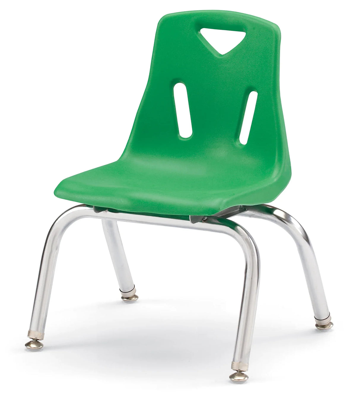 Berries® Stacking Chair with Chrome-Plated Legs - 10" Ht - Green