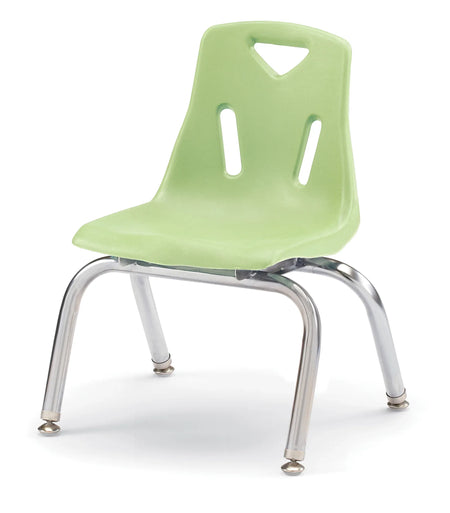 Berries® Stacking Chair with Chrome-Plated Legs - 10" Ht - Key Lime