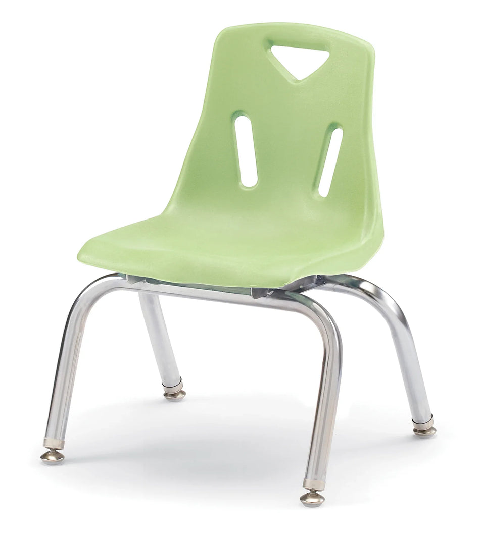 Berries® Stacking Chair with Chrome-Plated Legs - 10" Ht - Key Lime