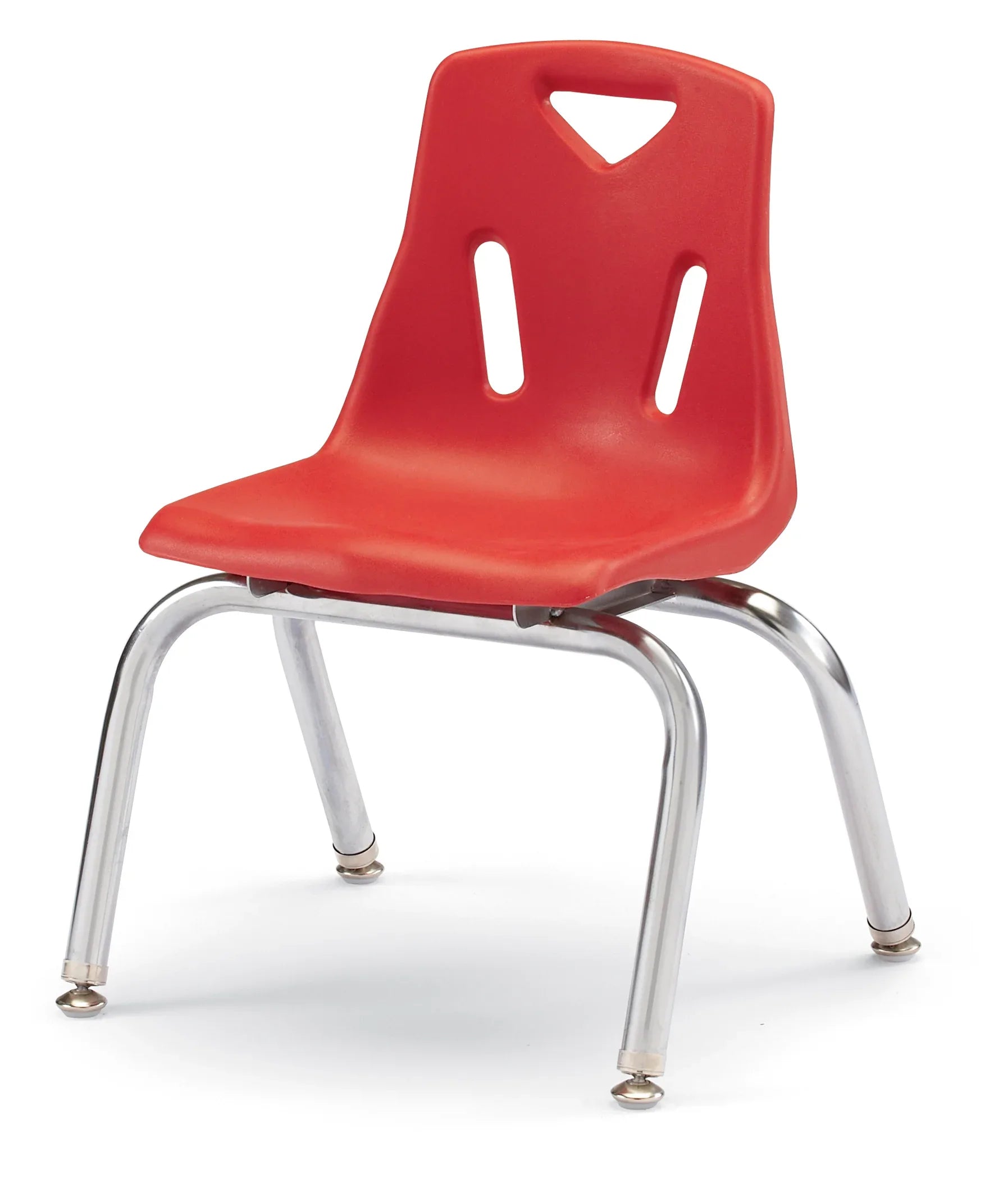 Berries® Stacking Chair with Chrome-Plated Legs - 12" Ht - Red
