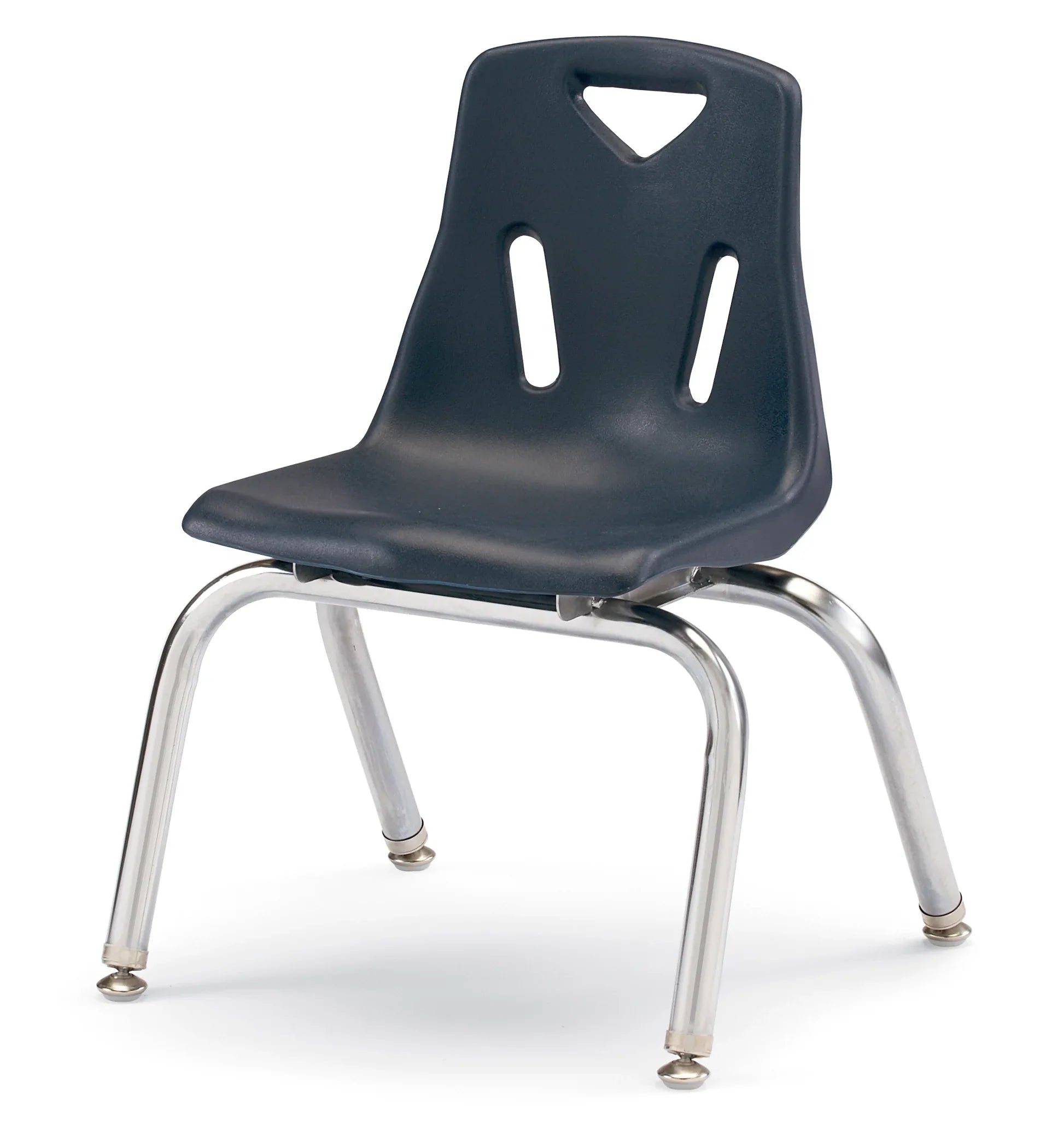 Berries® Stacking Chair with Chrome-Plated Legs - 12" Ht - Navy