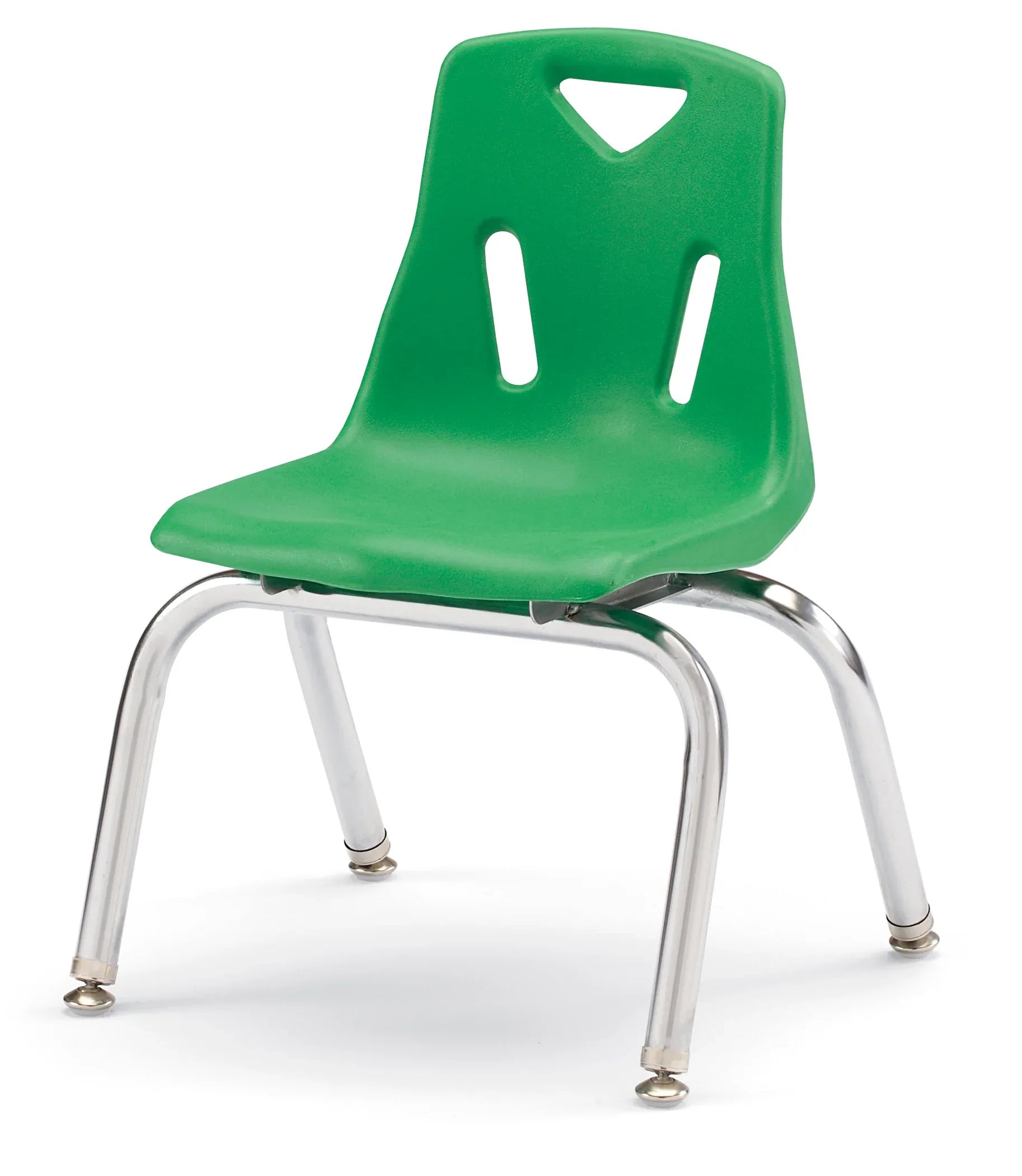 Berries® Stacking Chair with Chrome-Plated Legs - 12" Ht - Green