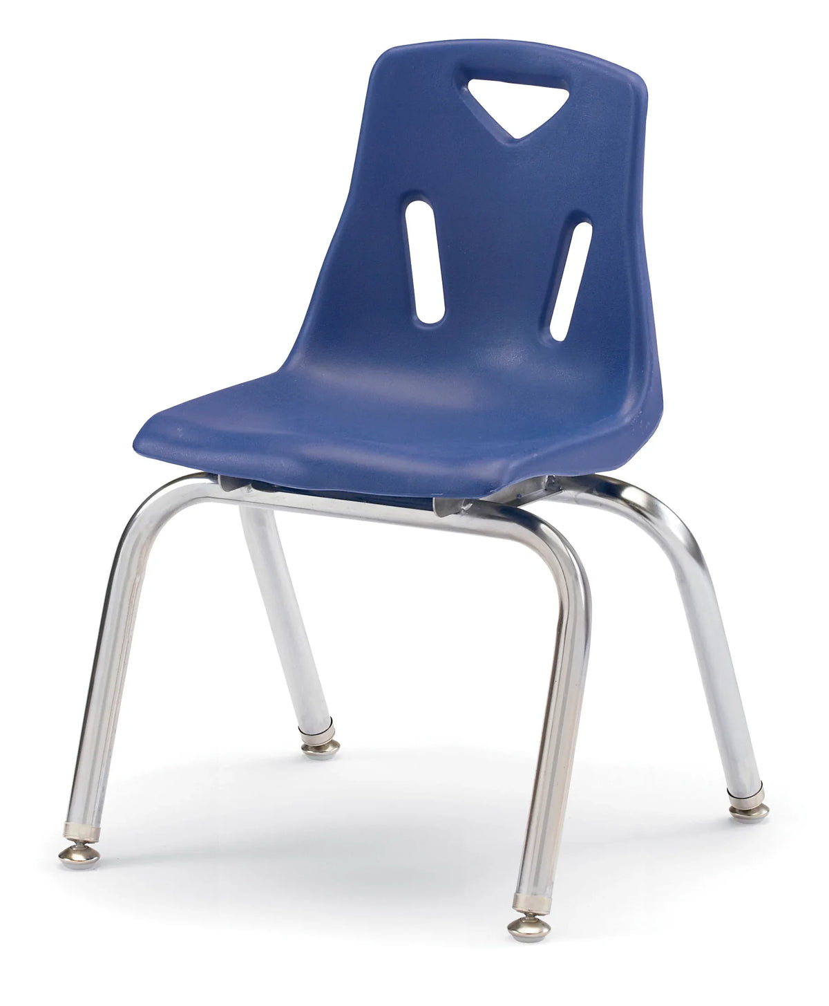 Berries® Stacking Chair with Chrome-Plated Legs - 14" Ht - Blue