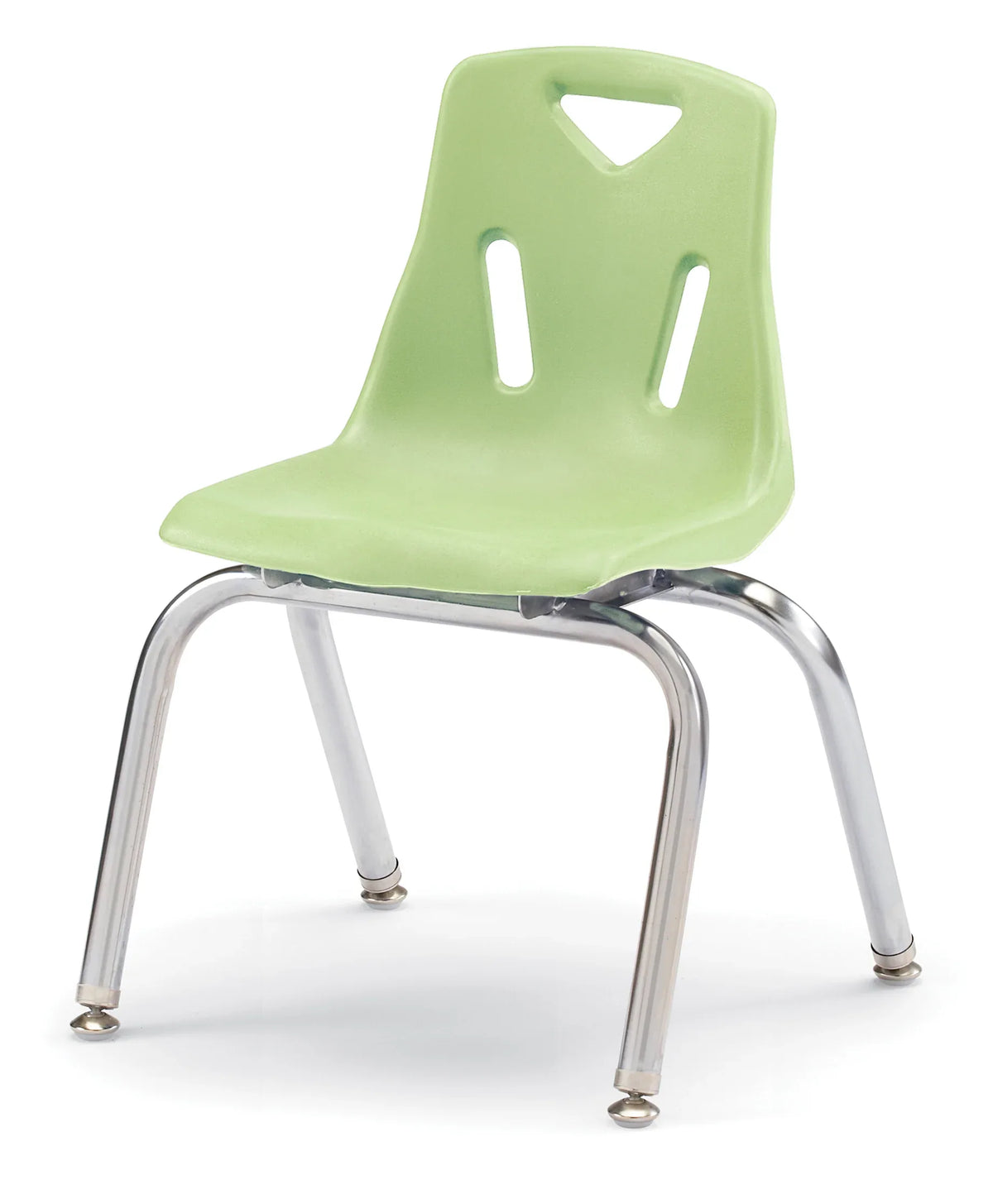 Berries® Stacking Chair with Chrome-Plated Legs - 14" Ht - Key Lime