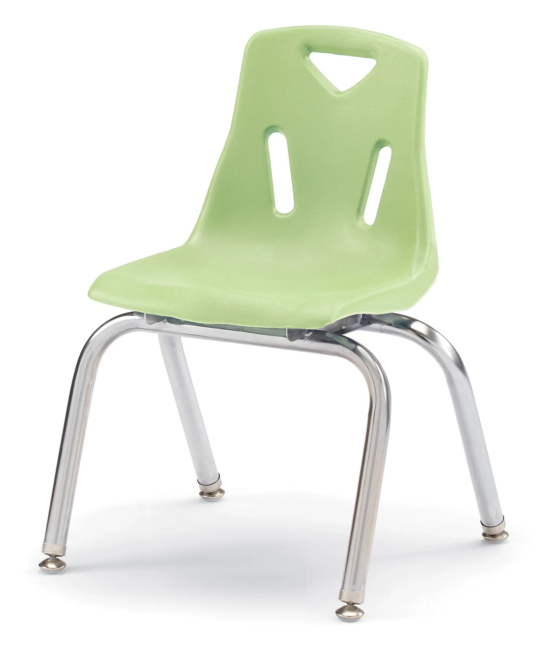 Berries® Stacking Chair with Chrome-Plated Legs - 14" Ht - Key Lime