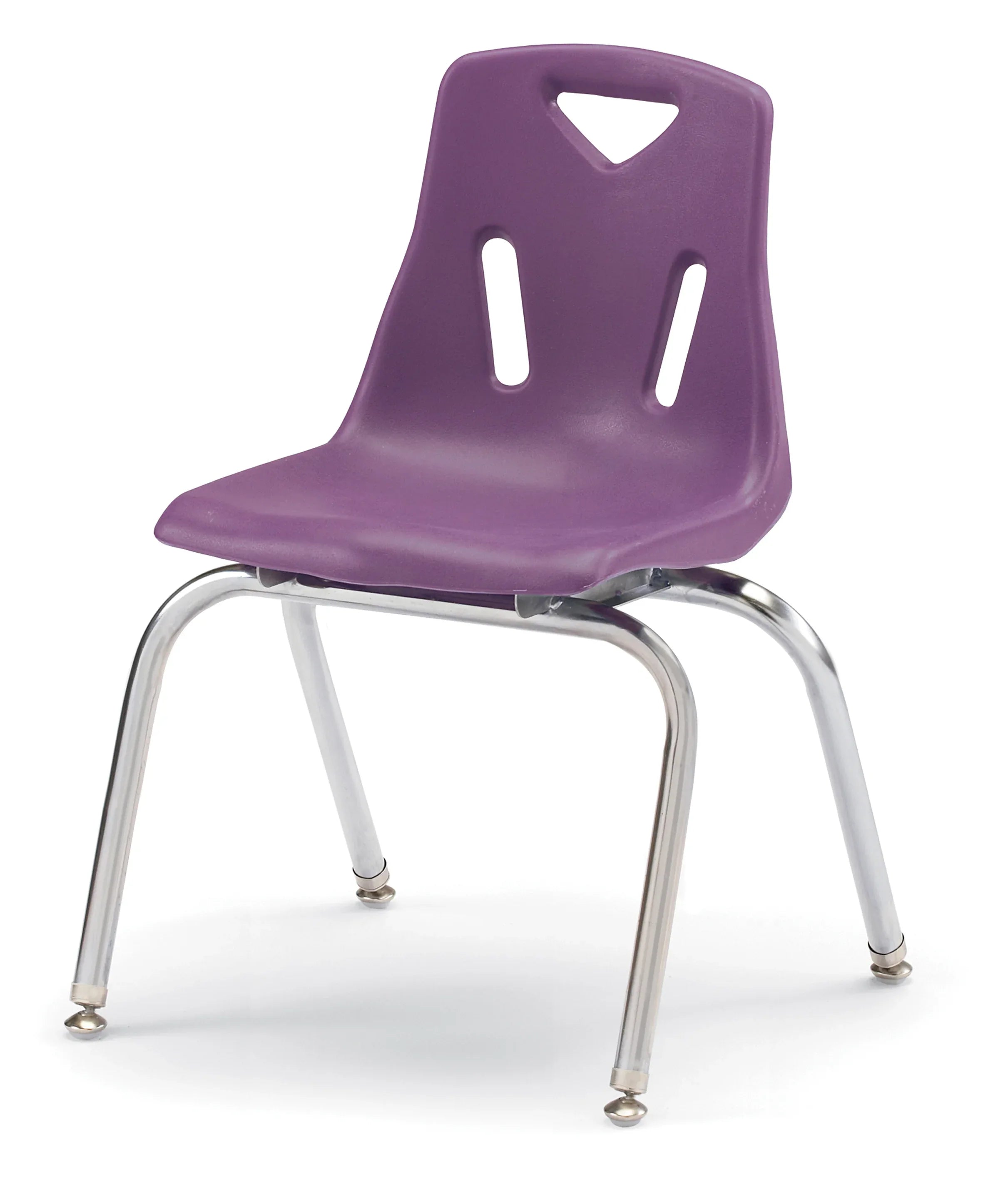Berries® Stacking Chair with Chrome-Plated Legs - 16" Ht - Purple