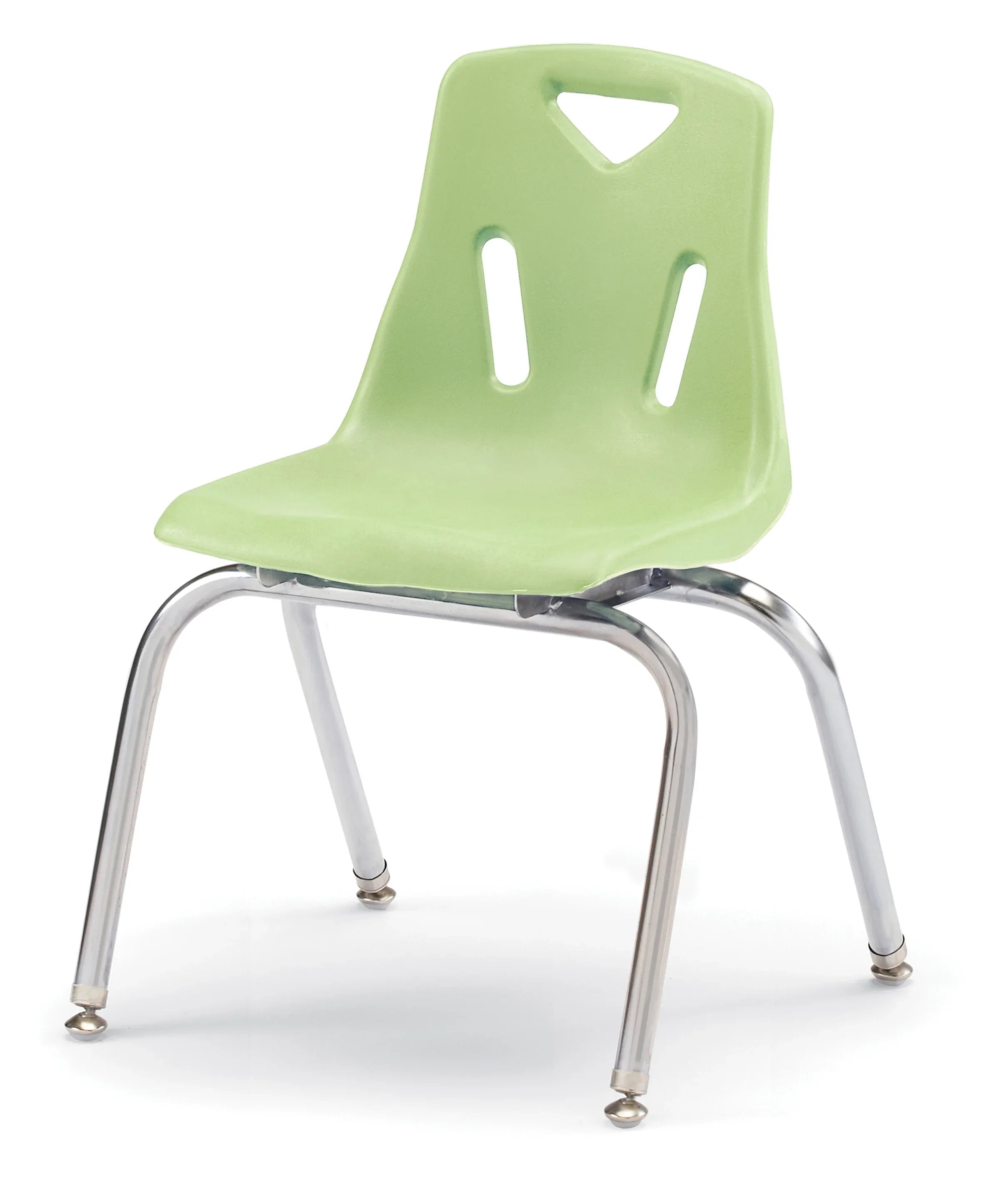 Berries® Stacking Chair with Chrome-Plated Legs - 16" Ht - Key Lime