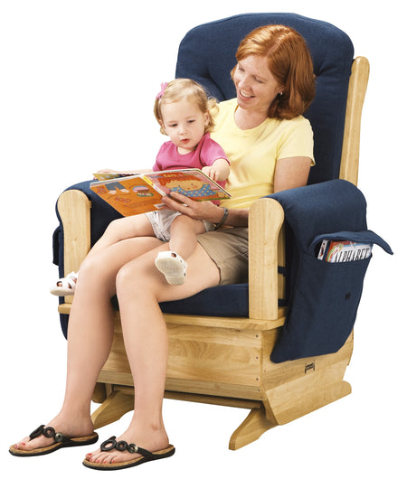 Jonti-Craft® Glider Rocker - Blue Cushions