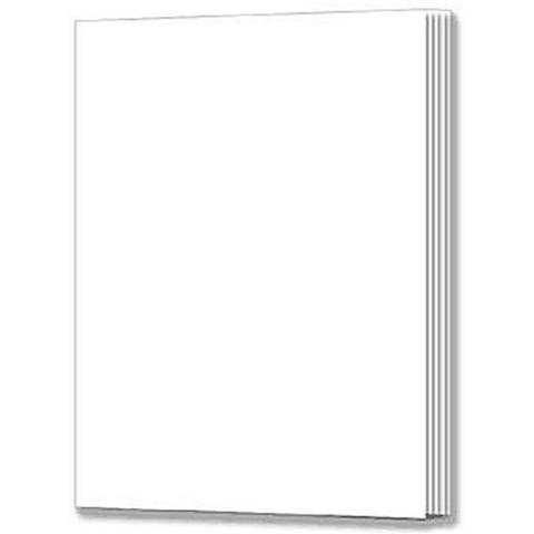 Soft Cover White Large Blank Book 16" X 20" 24 Sheets