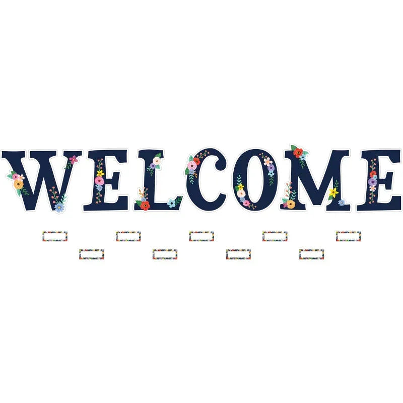 Wildflowers Welcome Bulletin Board Set, 55 Pieces