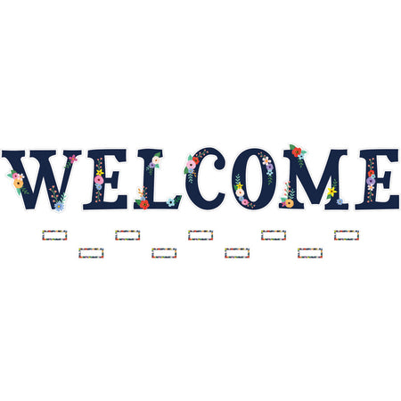Wildflowers Welcome Bulletin Board Set, 55 Pieces