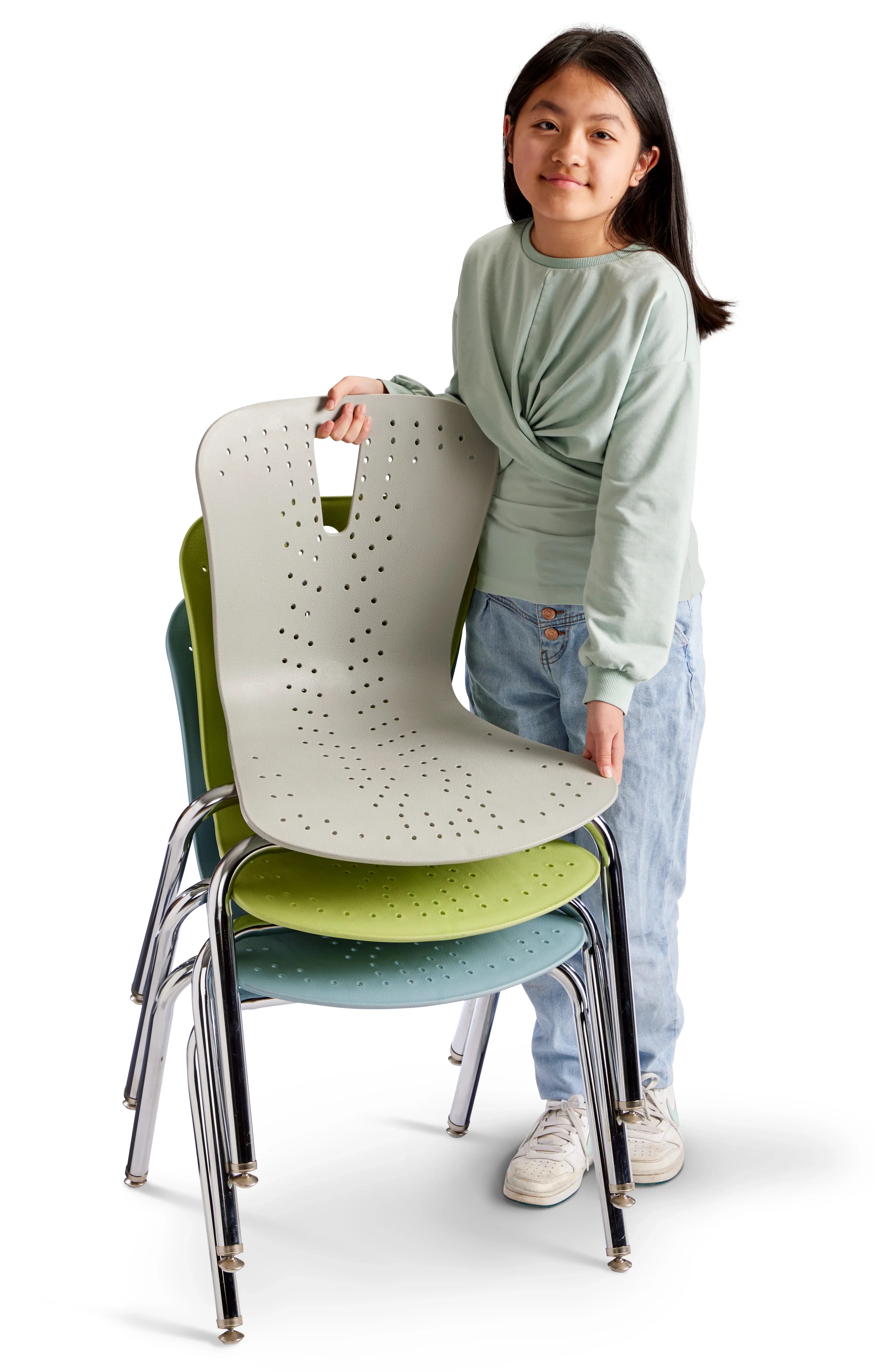 Berries® Flow Chair - 16" Seat Height - Gray