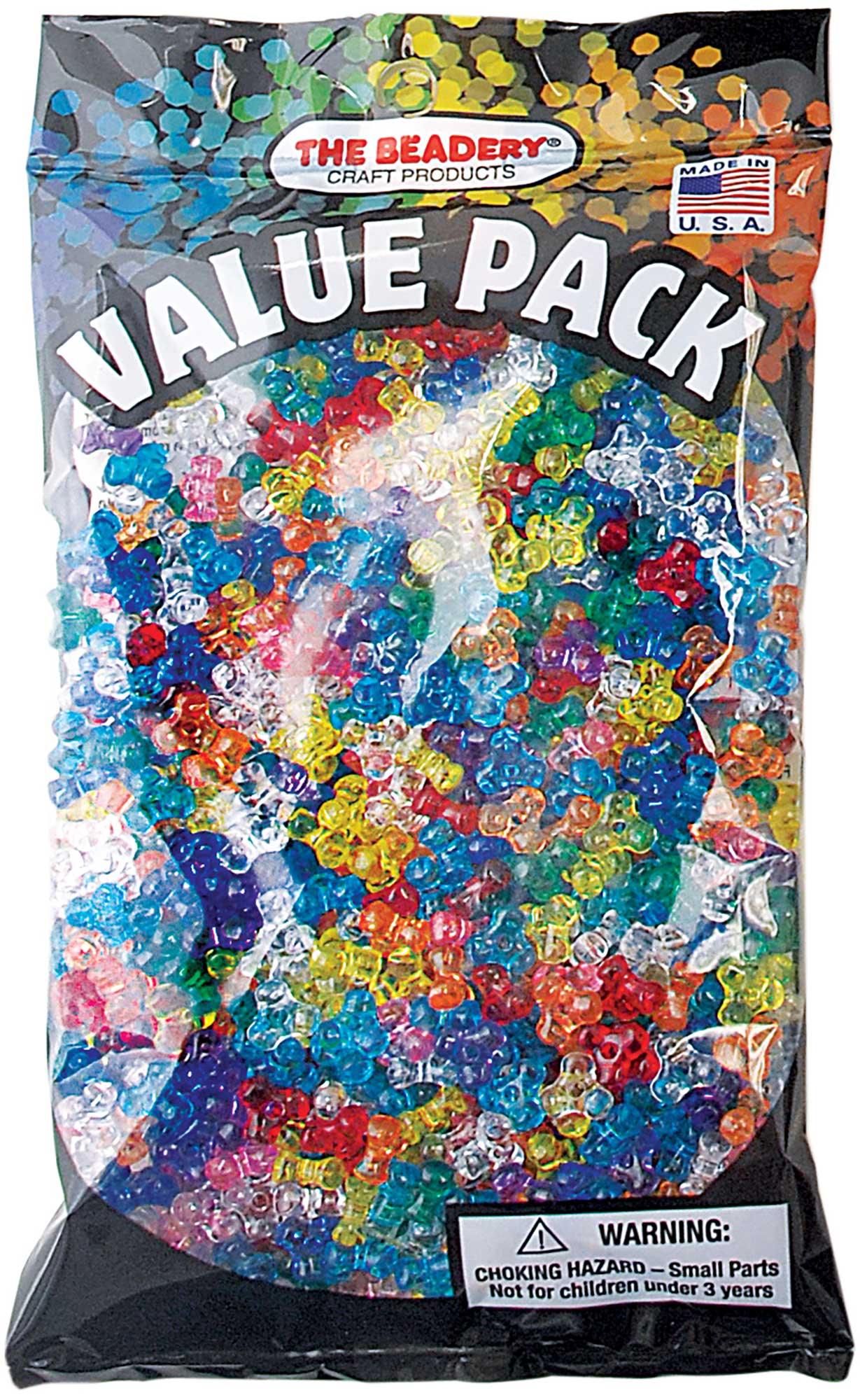 11mm Tri-Bead – Transparent Multi – 900 Piece Value Pack (21618)