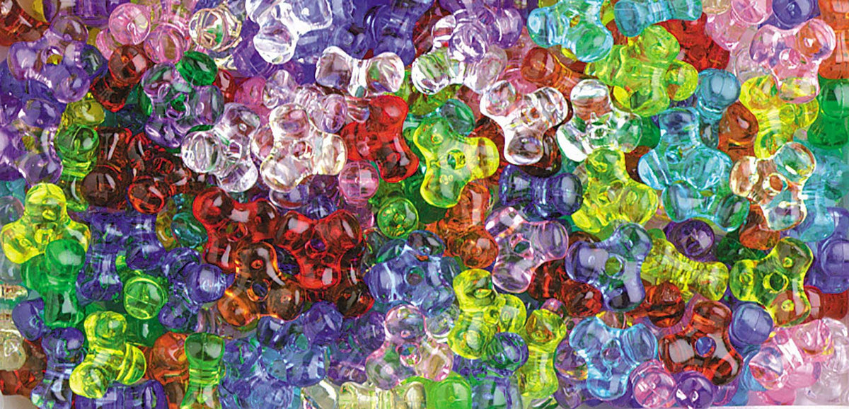 11mm Tri-Bead – Transparent Multi – 900 Piece Value Pack (21618)