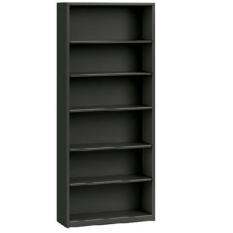 Hon, Brigade 6-Shelf Bookcase 12.63"D x 34.5"W x 81.13"H, Charcoal, HONS82ABC