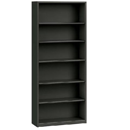 Hon, Brigade 6-Shelf Bookcase 12.63"D x 34.5"W x 81.13"H, Charcoal, HONS82ABC
